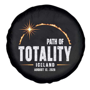 Path of Totality Iceland August 12 2026 Spare Tire Cover Total Solar Eclipse Astronomy Travel Gift
