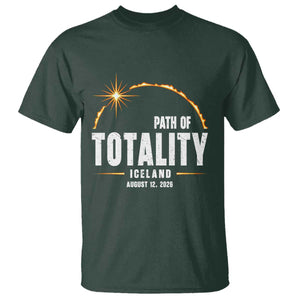 Path of Totality Iceland August 12 2026 T Shirt Total Solar Eclipse Astronomy Travel Gift