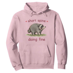 Cute Watercolor Jimothy the Raccoon Inspirational Hoodie Short Spine Doing Fine Viral Seattle Trash Panda Supporter