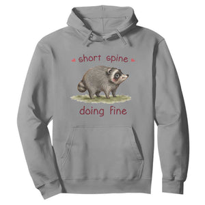 Cute Watercolor Jimothy the Raccoon Inspirational Hoodie Short Spine Doing Fine Viral Seattle Trash Panda Supporter