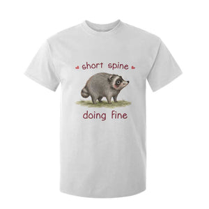 Cute Watercolor Jimothy the Raccoon Inspirational T Shirt For Kid Short Spine Doing Fine Viral Seattle Trash Panda Supporter
