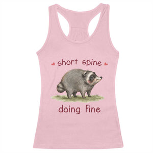 Cute Watercolor Jimothy the Raccoon Inspirational Racerback Tank Top Short Spine Doing Fine Viral Seattle Trash Panda Supporter