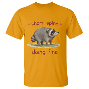 Cute Watercolor Jimothy the Raccoon Inspirational T Shirt Short Spine Doing Fine Viral Seattle Trash Panda Supporter