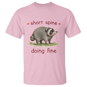 Cute Watercolor Jimothy the Raccoon Inspirational T Shirt Short Spine Doing Fine Viral Seattle Trash Panda Supporter
