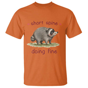 Cute Watercolor Jimothy the Raccoon Inspirational T Shirt Short Spine Doing Fine Viral Seattle Trash Panda Supporter