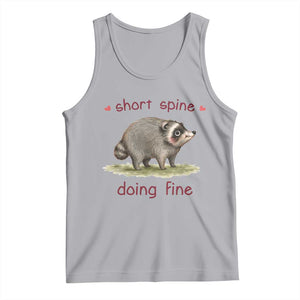 Cute Watercolor Jimothy the Raccoon Inspirational Tank Top Short Spine Doing Fine Viral Seattle Trash Panda Supporter
