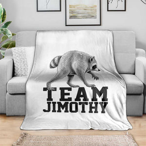 Team Jimothy Viral Seattle Raccoon Throw Blanket Vintage Trash Panda Meme Graphic