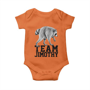 Team Jimothy Viral Seattle Raccoon Baby Onesie Vintage Trash Panda Meme Graphic TS02 Orange Print Your Wear