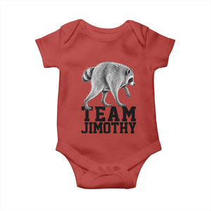 Team Jimothy Viral Seattle Raccoon Baby Onesie Vintage Trash Panda Meme Graphic TS02 Red Print Your Wear