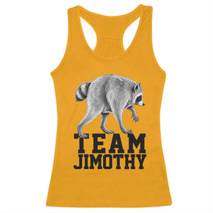 Team Jimothy Viral Seattle Raccoon Racerback Tank Top Vintage Trash Panda Meme Graphic TS02 Gold Print Your Wear