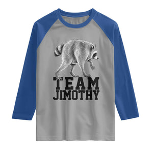 Team Jimothy Viral Seattle Raccoon Raglan Shirt Vintage Trash Panda Meme Graphic