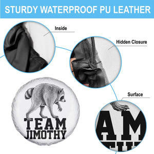 Team Jimothy Viral Seattle Raccoon Spare Tire Cover Vintage Trash Panda Meme Graphic