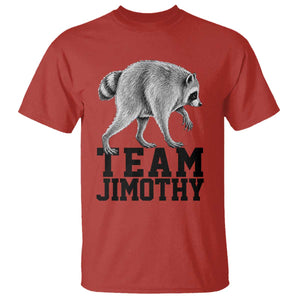 Team Jimothy Viral Seattle Raccoon T Shirt Vintage Trash Panda Meme Graphic TS02 Red Print Your Wear