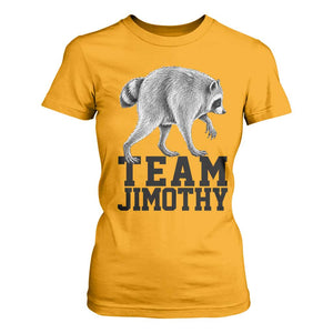 Team Jimothy Viral Seattle Raccoon T Shirt For Women Vintage Trash Panda Meme Graphic TS02 Gold Print Your Wear