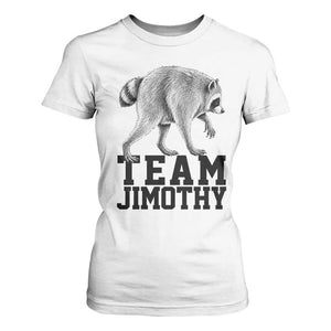 Team Jimothy Viral Seattle Raccoon T Shirt For Women Vintage Trash Panda Meme Graphic TS02 White Print Your Wear