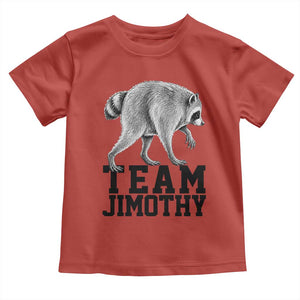 Team Jimothy Viral Seattle Raccoon Toddler T Shirt Vintage Trash Panda Meme Graphic TS02 Red Print Your Wear