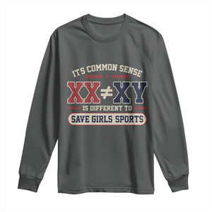 Save Girls Sports XX Does Not Equal XY Long Sleeve Shirt Biological Science Vintage Varsity Athletic Graphic