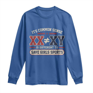 Save Girls Sports XX Does Not Equal XY Long Sleeve Shirt Biological Science Vintage Varsity Athletic Graphic