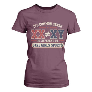 Save Girls Sports XX Does Not Equal XY T Shirt For Women Biological Science Vintage Varsity Athletic Graphic