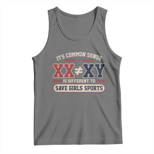 Save Girls Sports XX Does Not Equal XY Tank Top Biological Science Vintage Varsity Athletic Graphic
