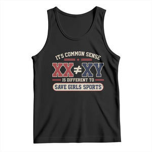 Save Girls Sports XX Does Not Equal XY Tank Top Biological Science Vintage Varsity Athletic Graphic