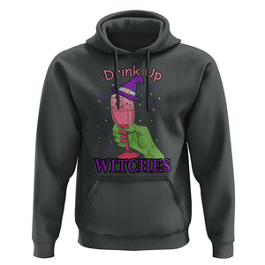 Drinking Witch Hoodie Drink Up Witches Wine Lover TS02 Dark Heather Print Your Wear