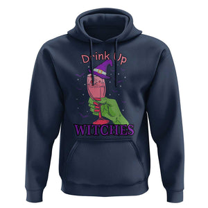 Drinking Witch Hoodie Drink Up Witches Wine Lover TS02 Navy Print Your Wear