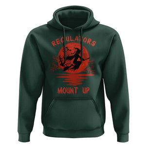 Halloween Witch Hoodie Regulators Mount Up TS02 Dark Forest Green Print Your Wear