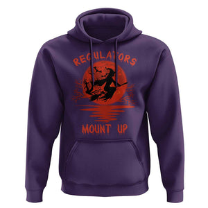 Halloween Witch Hoodie Regulators Mount Up TS02 Purple Print Your Wear