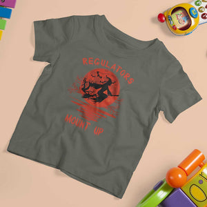 Halloween Witch T Shirt For Kid Regulators Mount Up TS02 Military Green Print Your Wear