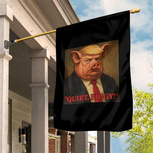 Quiet Piggy Surreal Pig Trump Meme Garden Flag Political Satire Parody TS02 Print Your Wear