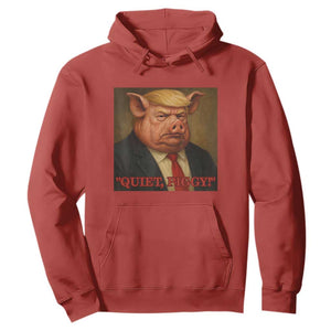 Quiet Piggy Surreal Pig Trump Meme Hoodie Political Satire Parody TS02 Red Print Your Wear