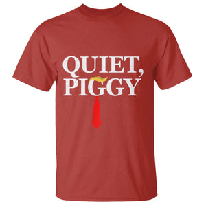 Quiet Piggy Funny Blonde T Shirt Political Satire Humor Free Speech TS02 Red Print Your Wear