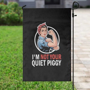 Im Not Your Quiet Piggy Garden Flag Feminist Rosie the Riveter TS02 Print Your Wear