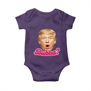 Funny Trump Bubba Viral Meme Baby Onesie Sarcastic Blowing Bubble Hilarious TS02 Purple Print Your Wear