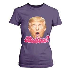 Funny Trump Bubba Viral Meme T Shirt For Women Sarcastic Blowing Bubble Hilarious TS02 Purple Print Your Wear
