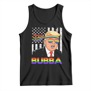 Rainbow Bubba Trump Viral Meme Tank Top Funny Pride Parody American LGBTQ Flag TS02 Black Print Your Wear