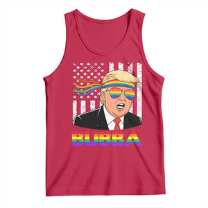 Rainbow Bubba Trump Viral Meme Tank Top Funny Pride Parody American LGBTQ Flag TS02 Red Print Your Wear