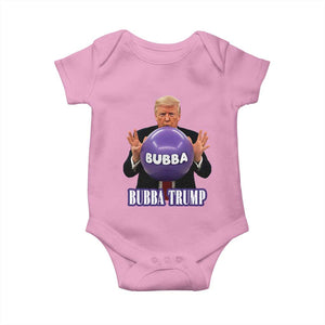 Bubba Trump Blowing Balloon Meme Baby Onesie Funny Political Scandal Parody for Viral Humor Fans TS02 Light Pink Print Your Wear