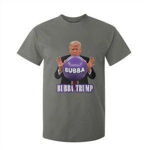 Bubba Trump Blowing Balloon Meme T Shirt For Kid Funny Political Scandal Parody for Viral Humor Fans TS02 Military Green Print Your Wear