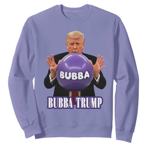 Bubba Trump Blowing Balloon Meme Sweatshirt Funny Political Scandal Parody for Viral Humor Fans TS02 Violet Print Your Wear