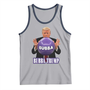 Bubba Trump Blowing Balloon Meme Tank Top Funny Political Scandal Parody for Viral Humor Fans TS02 Athletic Heather Navy Print Your Wear