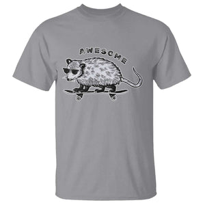 Funny Opossum Meme T Shirt Awesome Possum Cool 90s Retro Vintage Animal Lover TS02 Sport Gray Print Your Wear
