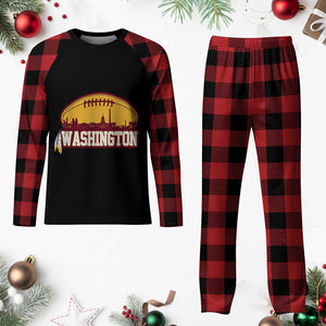 Washington Skyline Native American Feather Pride Plaid Pajama Set Football Sports Fan TS02 Buffalo Plaid Print Your Wear
