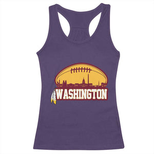 Washington Skyline Native American Feather Pride Racerback Tank Top Football Sports Fan TS02 Purple Print Your Wear