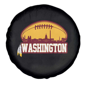 Washington Skyline Native American Feather Pride Spare Tire Cover Football Sports Fan TS02 Print Your Wear