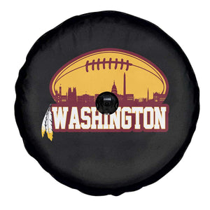 Washington Skyline Native American Feather Pride Spare Tire Cover Football Sports Fan TS02 Print Your Wear