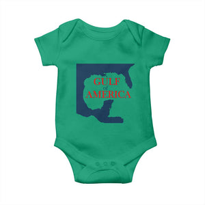 Trump America's Gulf Baby Onesie North America Map TS02 Irish Green Print Your Wear