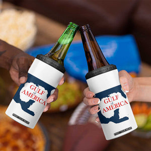 Trump America's Gulf 4 in 1 Can Cooler Tumbler North America Map TS02 Print Your Wear