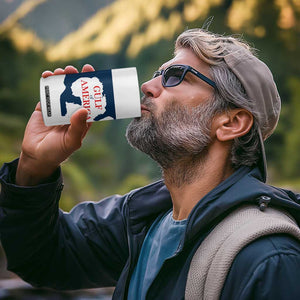 Trump America's Gulf 4 in 1 Can Cooler Tumbler North America Map TS02 Print Your Wear